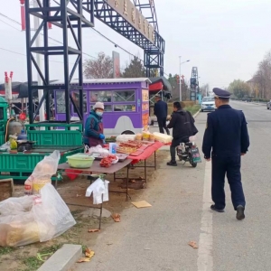 占道經(jīng)營不可取，讓出道路享文明