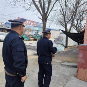 云山中隊：開展沿街晾曬集中整治行動！