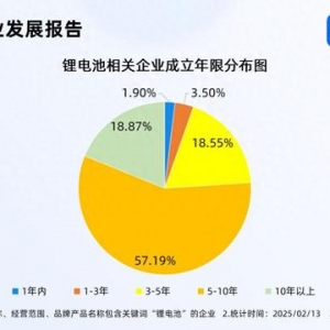 復(fù)旦新成果延長(zhǎng)鋰電池壽命 超7成相關(guān)企業(yè)成立五年以上